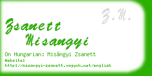 zsanett misangyi business card