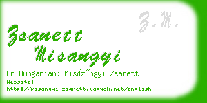 zsanett misangyi business card